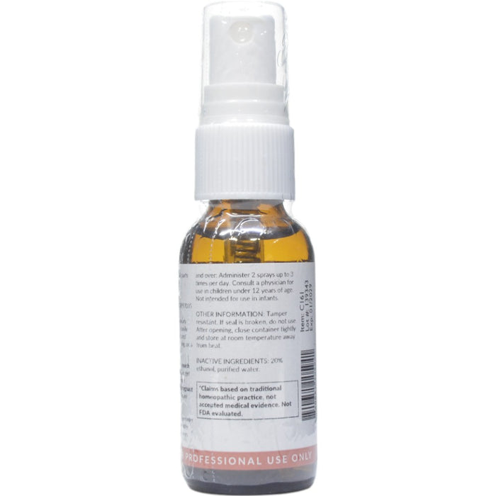 Professional Formulas Growth Hormone Spray 1 oz directions and inactive ingredients label