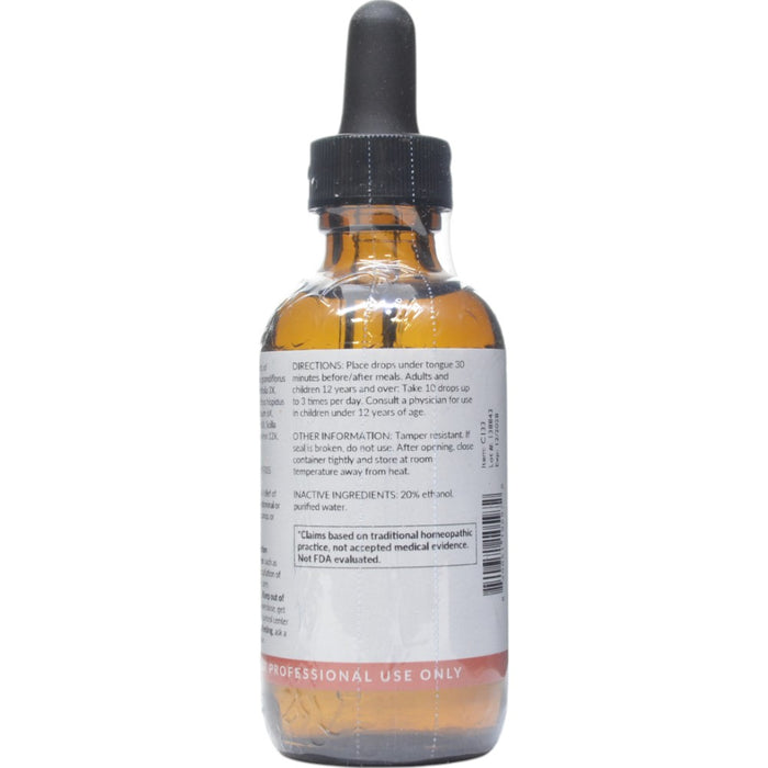 Professional Formulas Heart Drops 2 oz directions and inactive ingredients label