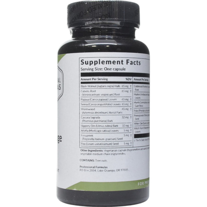 Professional Formulas Herbalfuge 90 capsules supplement facts label
