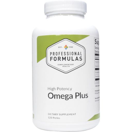 Professional Formulas High Potency Omega Plus, 120 perles, front of bottle