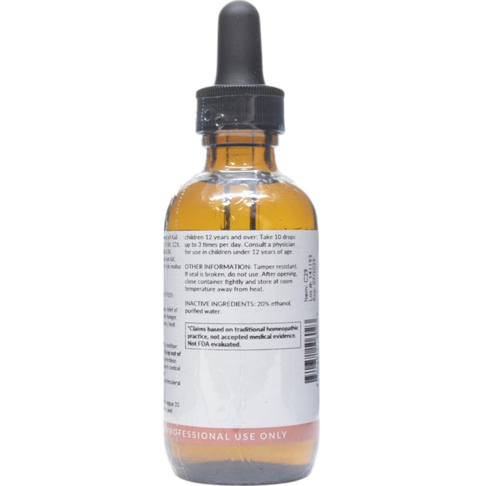 Professional Formulas Hyperthyroid Drops 2 oz directions and inactive ingredients label