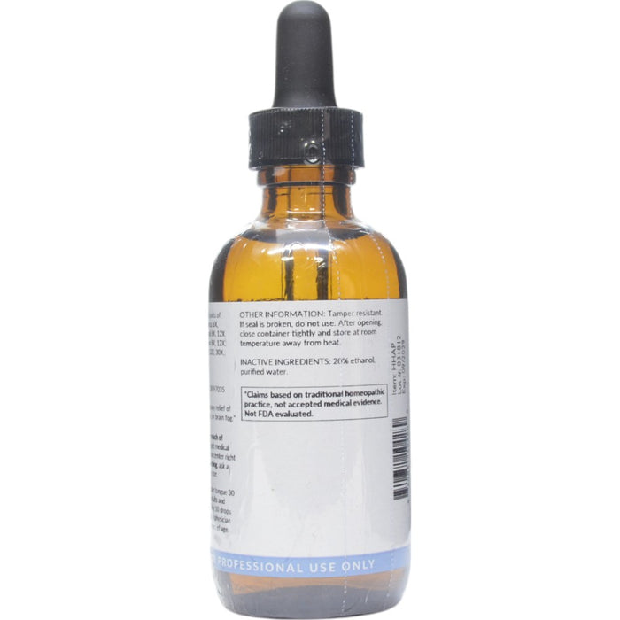 Professional Formulas Hypothalamus/Adrenal/Pituitary Drops 2 oz directions and inactive ingredients label