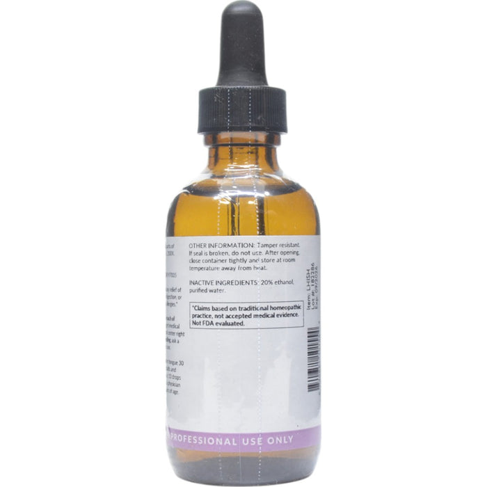 Professional Formulas L-Histidine High 2 oz directions and inactive ingredients label