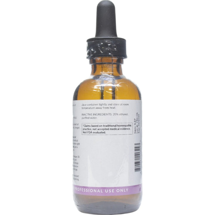 Professional Formulas Leptin 2 oz directions and inactive ingredients label