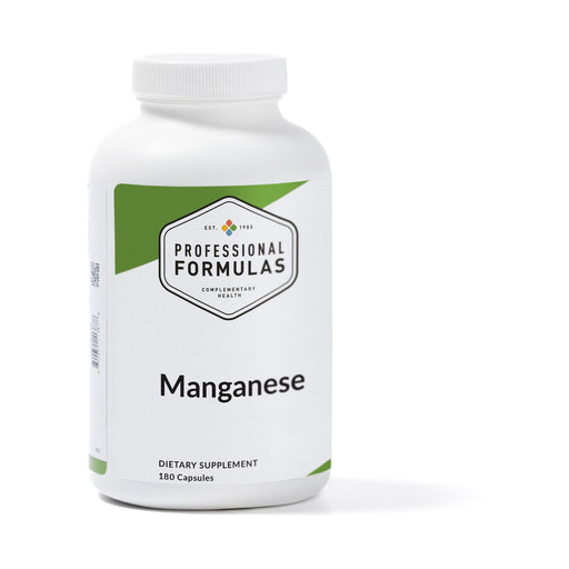 Professional Formulas Manganese, 180 capsules, front of bottle