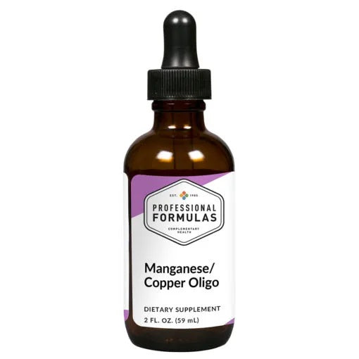 Professional Formulas Manganese/Copper Oligo, 2 oz, front of bottle