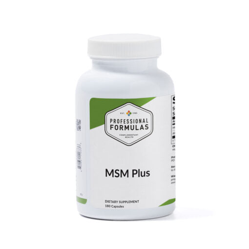 Professional Formulas MSM Plus, 180 capsules, front of bottle