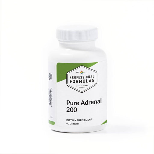 Professional Formulas Pure Adrenal 200, 60 capsules, front of bottle