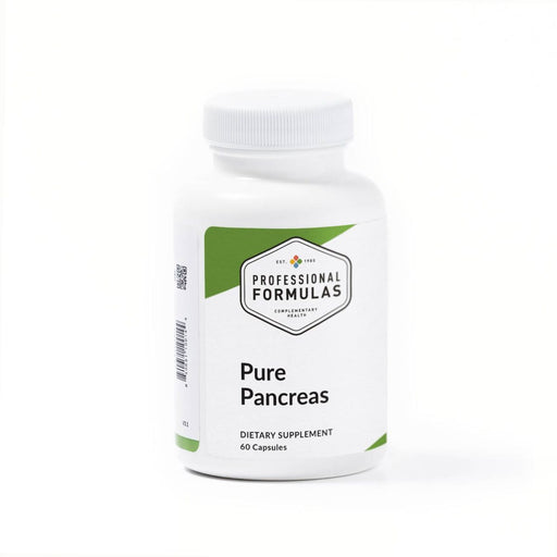 Professional Formulas Pure Pancreas, 60 capsules, front of bottle