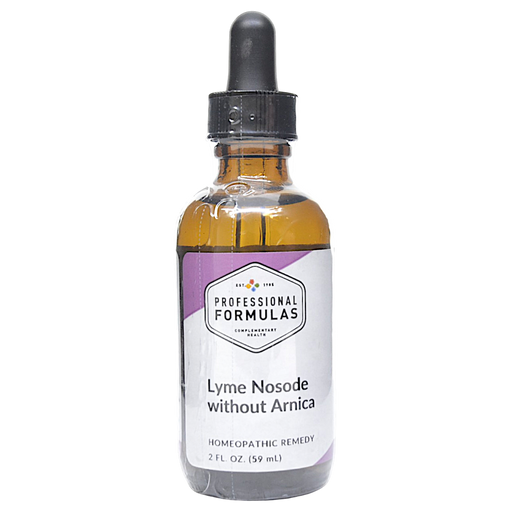 Bottle of Professional Formula's Lyme Nosode without Arnica supplement on a white background