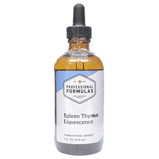 Bottle of Professional Formula's Spleen Thymus Liquescence supplement on a white background