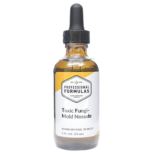 Bottle of Professional Formula's Toxic Fungi-Mold Nosode supplement on a white background