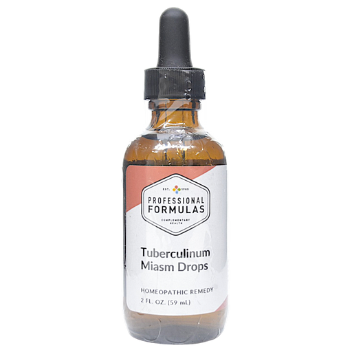 Bottle of Professional Formula's Tuberculinum Miasm Drops supplement on a white background