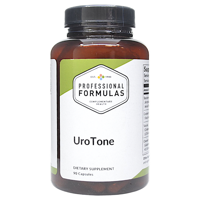 Bottle of Professional Formula's UroTone supplement on a white background