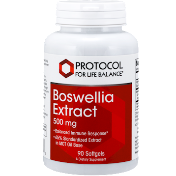 Protocol for Life Balance Boswellia Extract 500 mg, 90 softgels, front of bottle