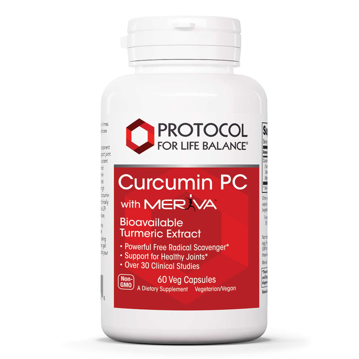 Protocol for Life Balance Curcumin PC with Meriva, 60 capsules, front of bottle