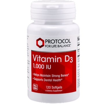 Protocol For Life Balance, D3 1000 IU 120 softgels