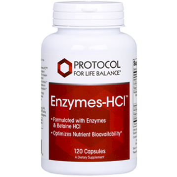 Protocol For Life Balance, Enzymes-HCl 120 capsules