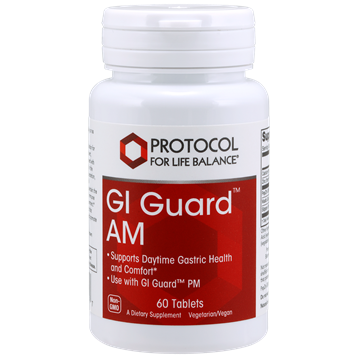 Protocol for Life Balance GI Guard AM, 60 tablets, front of bottle