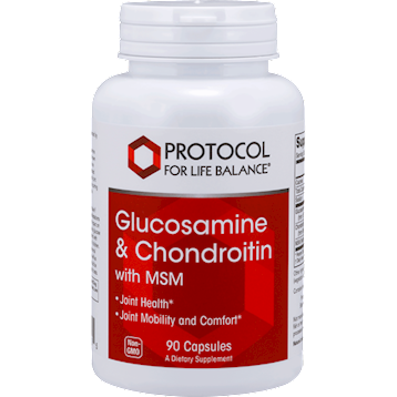 Protocol For Life Balance, Glucosamine & Chondroitin with MSM 90 capsules