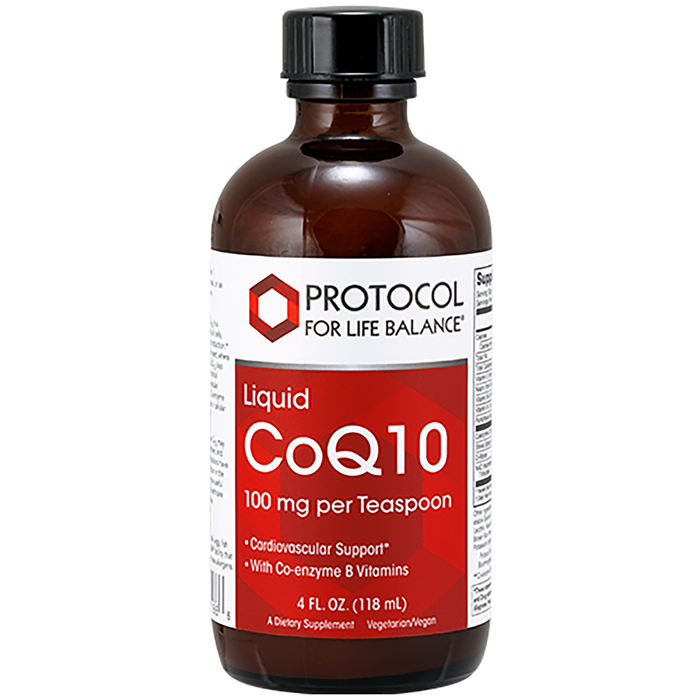 Protocol for Life Balance Liquid CoQ10 100 mg, 4 fl oz, front of bottle