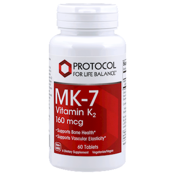 Protocol for Life Balance MK-7 Vitamin K2, 60 tablets, front of bottle