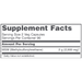 Protocol for Life Balance MSM 1000 mg 180 capsules supplement facts label
