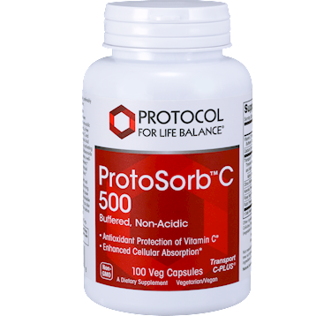 Protocol for Life Balance ProtoSorb C 500, 100 capsules, front of bottle