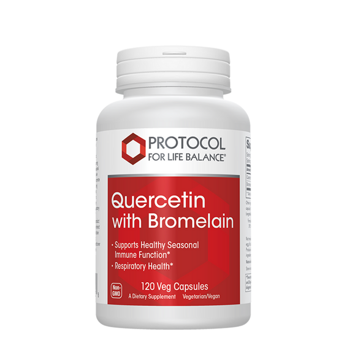 Protocol for Life Balance Quercetin with Bromelain, 120 capsules, front of bottle