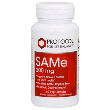 Protocol for Life Balance SAMe 200 mg, 60 tablets, front of bottle