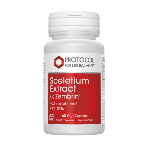 Protocol for Life Balance Sceletium Extract as Zembrin, 60 capsules, front of bottle
