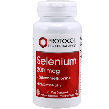 Protocol for Life Balance Selenium 200 mcg, 90 capsules, front of bottle