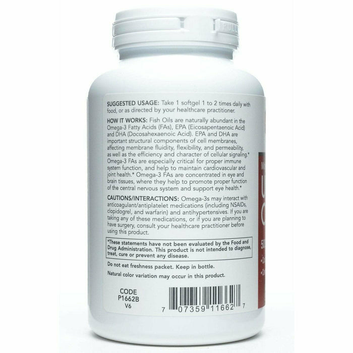 Protocol for Life Balance Ultra Omega-3 label information panel