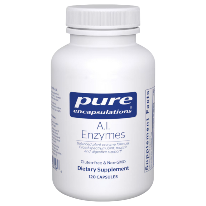 Pure Encapsulations A.I. Enzymes, 120 capsules, front of bottle