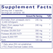 Pure Encapsulations A.I. Enzymes 120 capsules supplement facts label