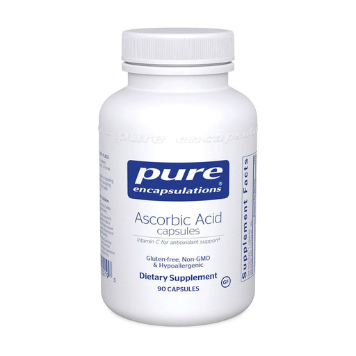 Pure Encapsulations Ascorbic Acid 1000 mg, 90 capsules, front of bottle
