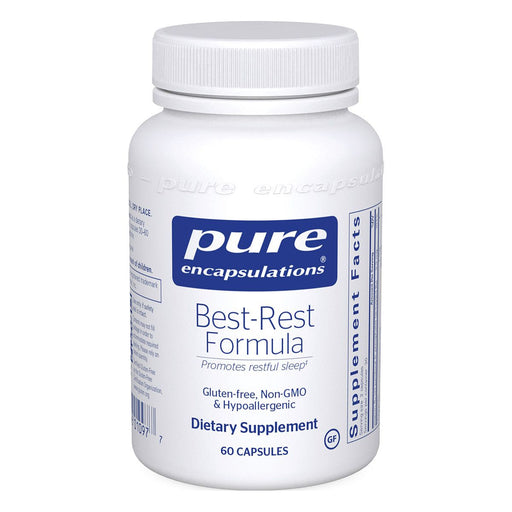 Pure Encapsulations Best-Rest Formula, 60 capsules, front of bottle