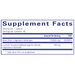 Pure Encapsulations Biotin Complex Hair & Skin 60 capsules supplement facts label