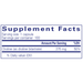 Pure Encapsulations Choline (bitartrate) 100 capsules supplement facts label