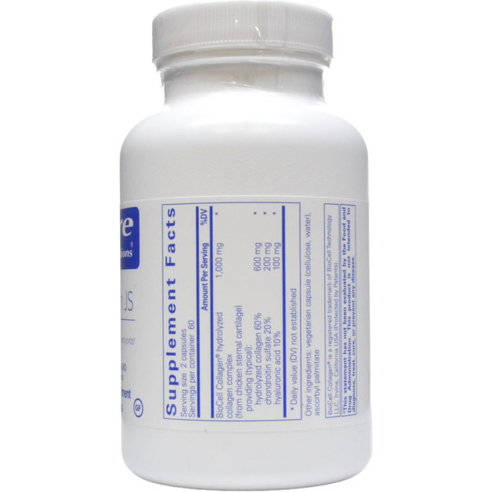 Pure Encapsulations Collagen JS supplement facts label