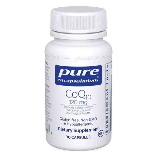 Pure Encapsulations CoQ10 120 mg, 30 capsules, front of bottle