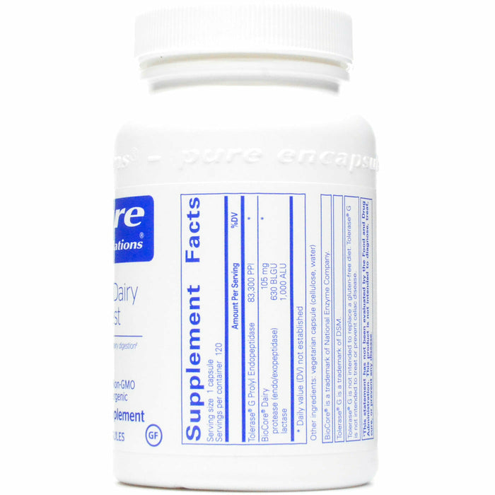 Product label image of Gluten/Dairy Digest by Pure Encapsulations