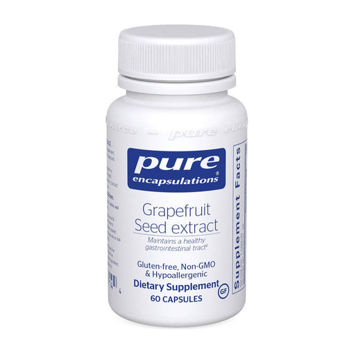 Pure Encapsulations Grapefruit Seed Extract 250 mg, 60 capsules, front of bottle