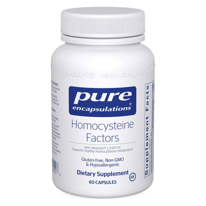 Pure Encapsulations Homocysteine Factors, 60 capsules, front of bottle