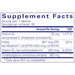 Pure Encapsulations Homocysteine Factors 60 capsules supplement facts label