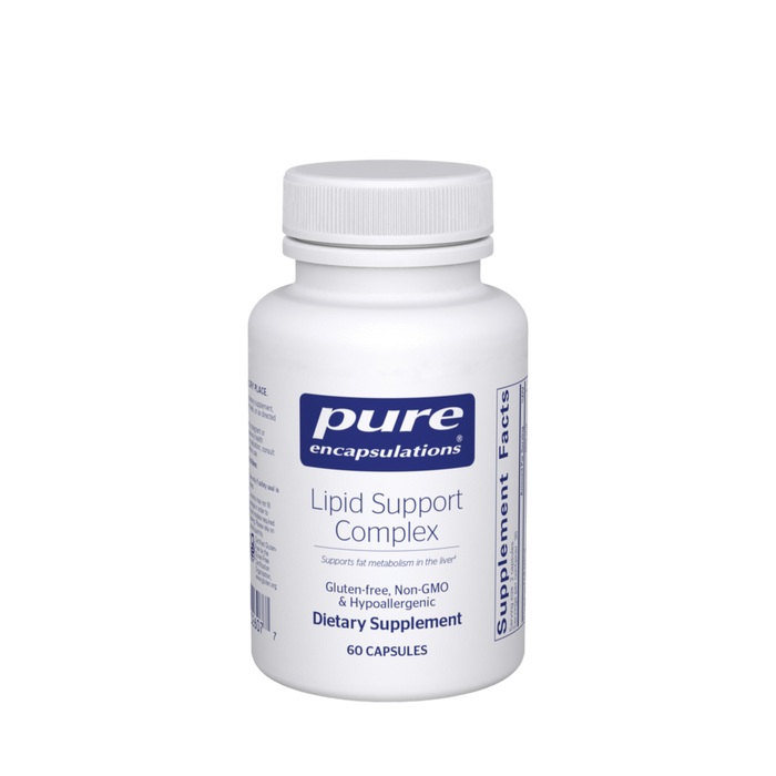 Pure Encapsulations Lipid Support Complex, 60 capsules, front of bottle