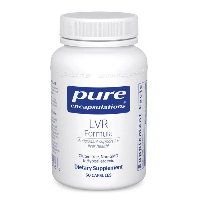 Pure Encapsulations LVR Formula, 60 capsules, front of bottle