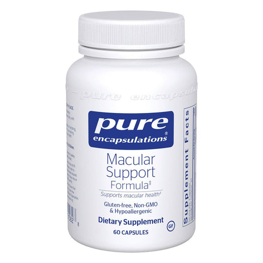 Pure Encapsulations Macular Support Formula, 60 capsules, front of bottle
