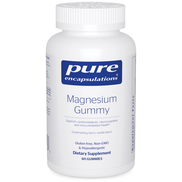 Pure Encapsulations Magnesium Gummy, 60 gummies, front of bottle