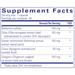 Pure Encapsulations MicroDefense w/Oregano supplement facts label